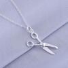 925 Sterling Sølv Halskjede ,925 Sølv Anheng Motesmykker ,Saks Søt Skinnende /Gexaowea Hwfaqnma Lq -P102