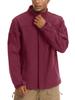 Capispalla Giacca per Tempo Freddo Parka da Montagna Spesso Lavoro Ampio Caldo Outdoor Casual Gioco di Sopravvivenza Rosso Vino L [TACVASEN] Uomo