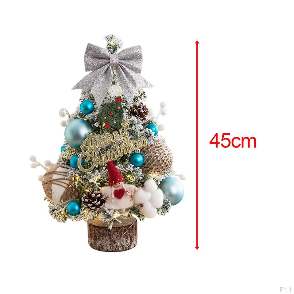 Artificial Tabletop Christmas Tree 45cm with Lights Holiday Xmas