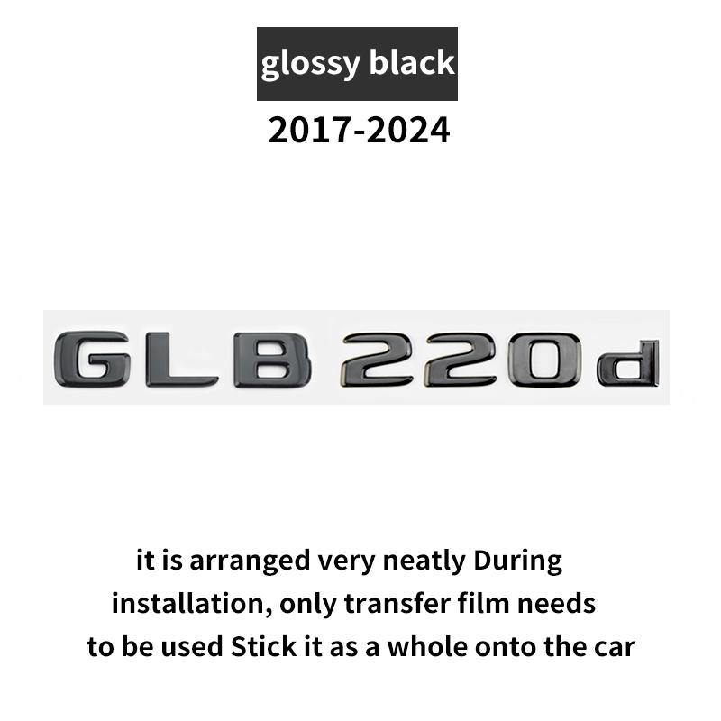 Suitable for GLB CLASS X247 GLB35 GLB200d GLB250 AMG 4MATIC Tail Glossy Black Silver
