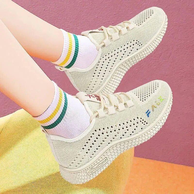 Women's Spring & Autumn Korean Style Low-Top Casual Sports Shoes - Breathable Old Beijing Cloth
