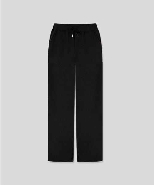 Jikeulib Plain Fleece-Lined Wide Training Pants
