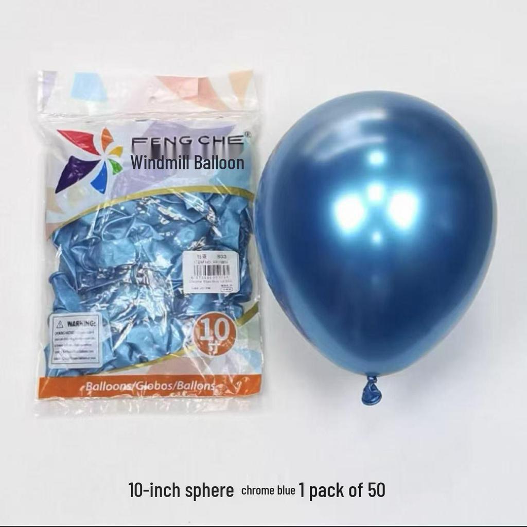 Windmill Pattern 10" Round Latex Balloons - Pack of 100 for Weddings & Birthdays