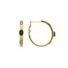 Luxenter Earrings with Malachite 18k Gold Finish - Reus