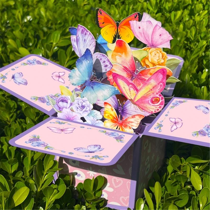 3D PopUp Birthday Cards,Happy Birthday Card, Popup Birthday Greeting Cards with Envelope and Notecards for Husband Wife