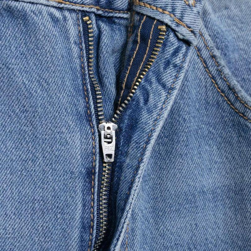 Kaslead New Arrival Women's Clothing Fashion Style Perforated Hole Decoration Loose Mid Waist Denim 8197021400