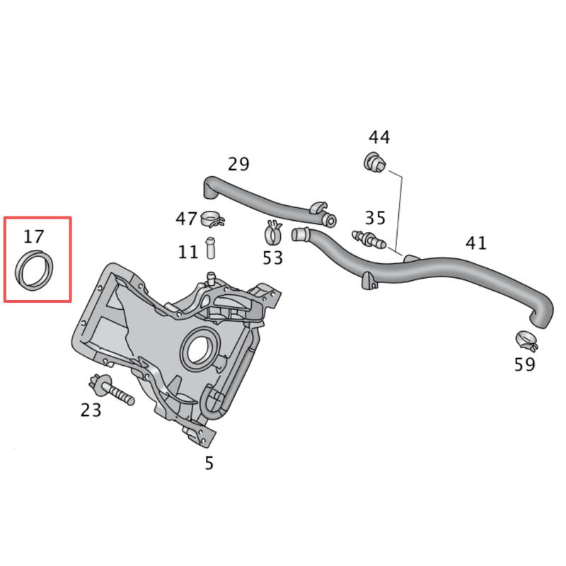A0009971908 A1669970046 A0159975846 A1669970246 A0169970146 A0139973746 Front Crankshaft Oil Seal for Mercedes-Benz 1997-2023