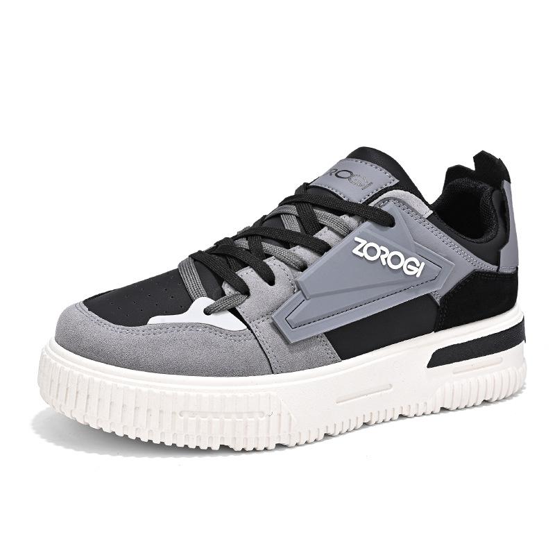 

Low-top sports style, four seasons student trend lace-up platform shoes, new personalized contrasting color men s casual board shoes 2025 44