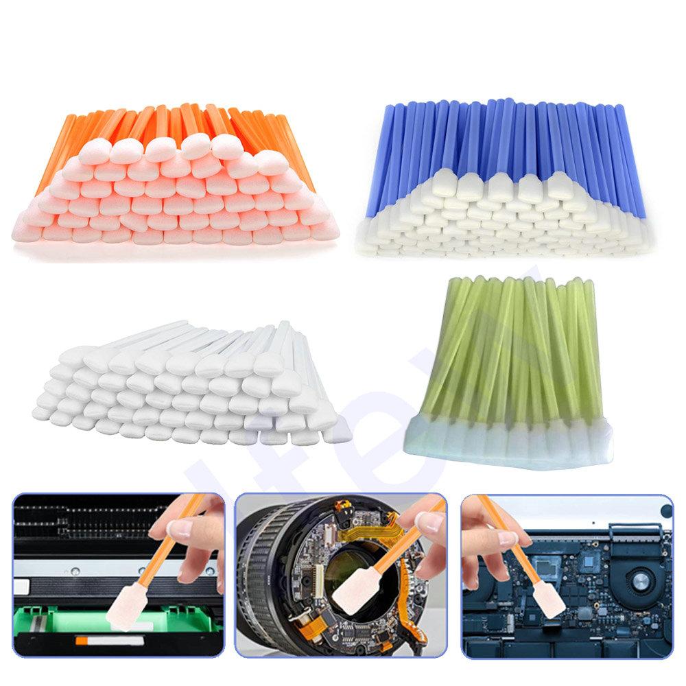 Spugna Tampone Pulizia Solvente Tampone Schiuma Cotone Stampante Pulitore Toner Pulizia Testine di Stampa DTF Kit Aste Pulizia Tampone Bastoncini Strumento