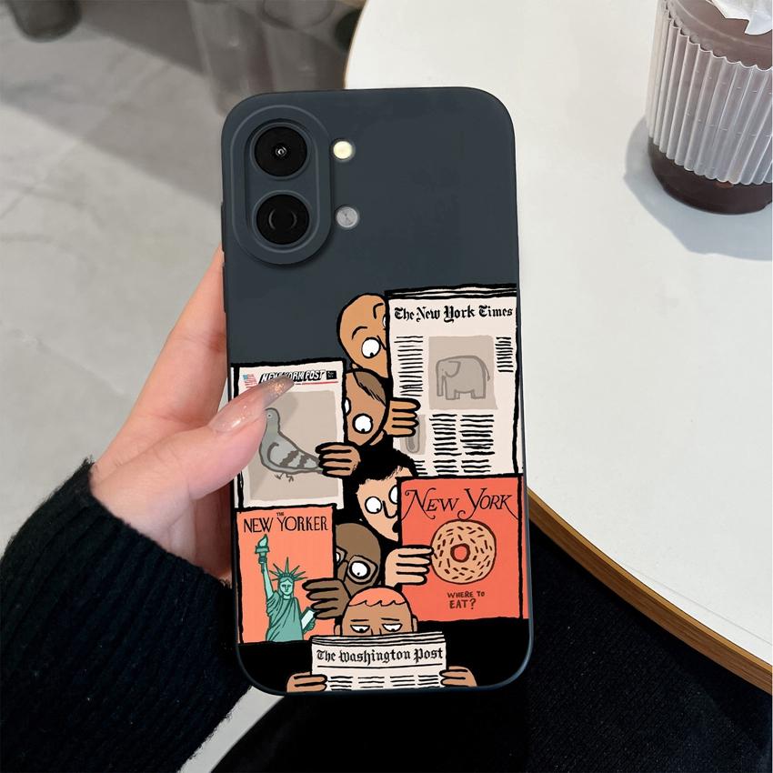 Cute Smiley Face Pattern Fashion Case For Tecno Spark Go 3 2 1S 30 40 40C Pova 7 Ultra Pro Neo Phone Cover Soft Liquid Silicone Non Slip Durable Shell