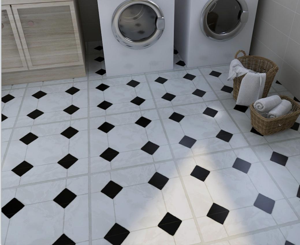 

9Pcs 3D наклейки на стіни для підлоги, наклейки з мармурової деревини з квітковою плиткою для підлоги, протиковзкі, самоклеючі, водонепроникні, підходять для цементної підлоги, вітальні, спальні