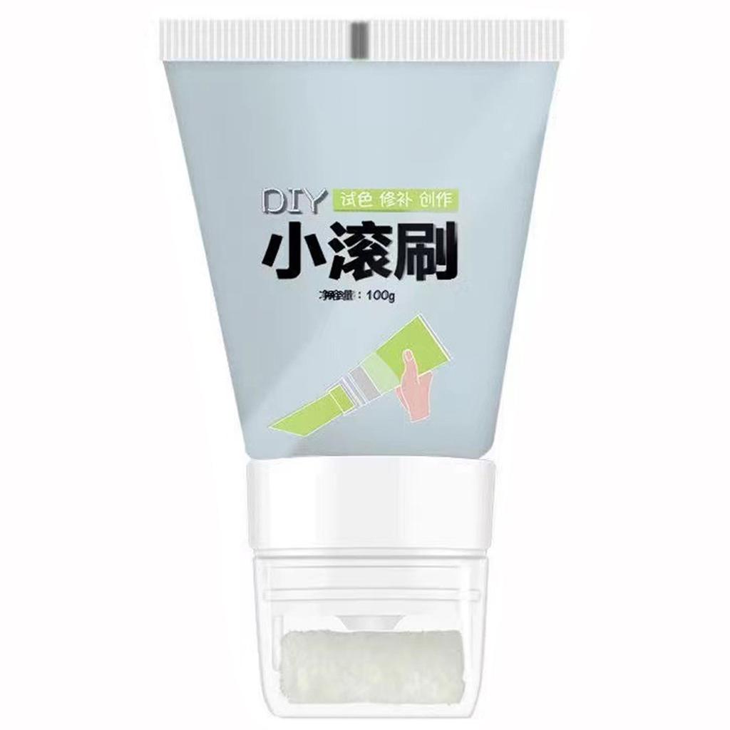 2 IN 1 Small Wall Repair Paste Roller 100g DIY Patching Wall Latex Paint Drywall Repaint Brush Wall Advertisements Renovation