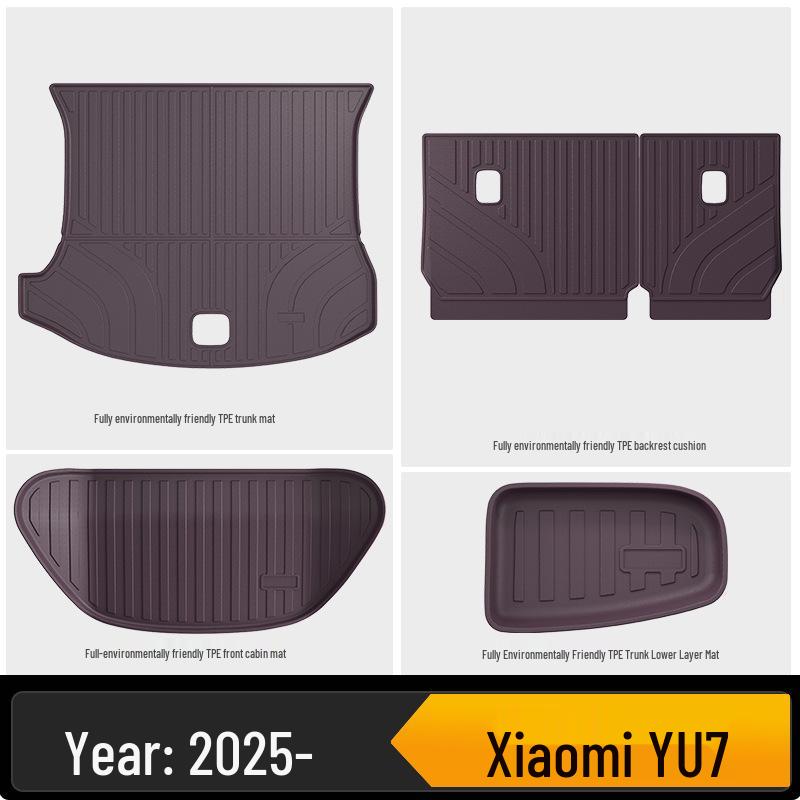 TPE Floor Mats for Xiaomi YU7 - Eco-friendly, Odorless, Color-Matching Interior.