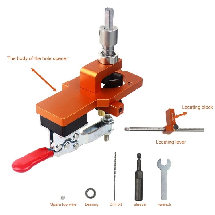 Professional Concealed Hinge Jig 35mm Hole Drilling Guide Locator for Precise Drilling On Cabinet Door Installlation