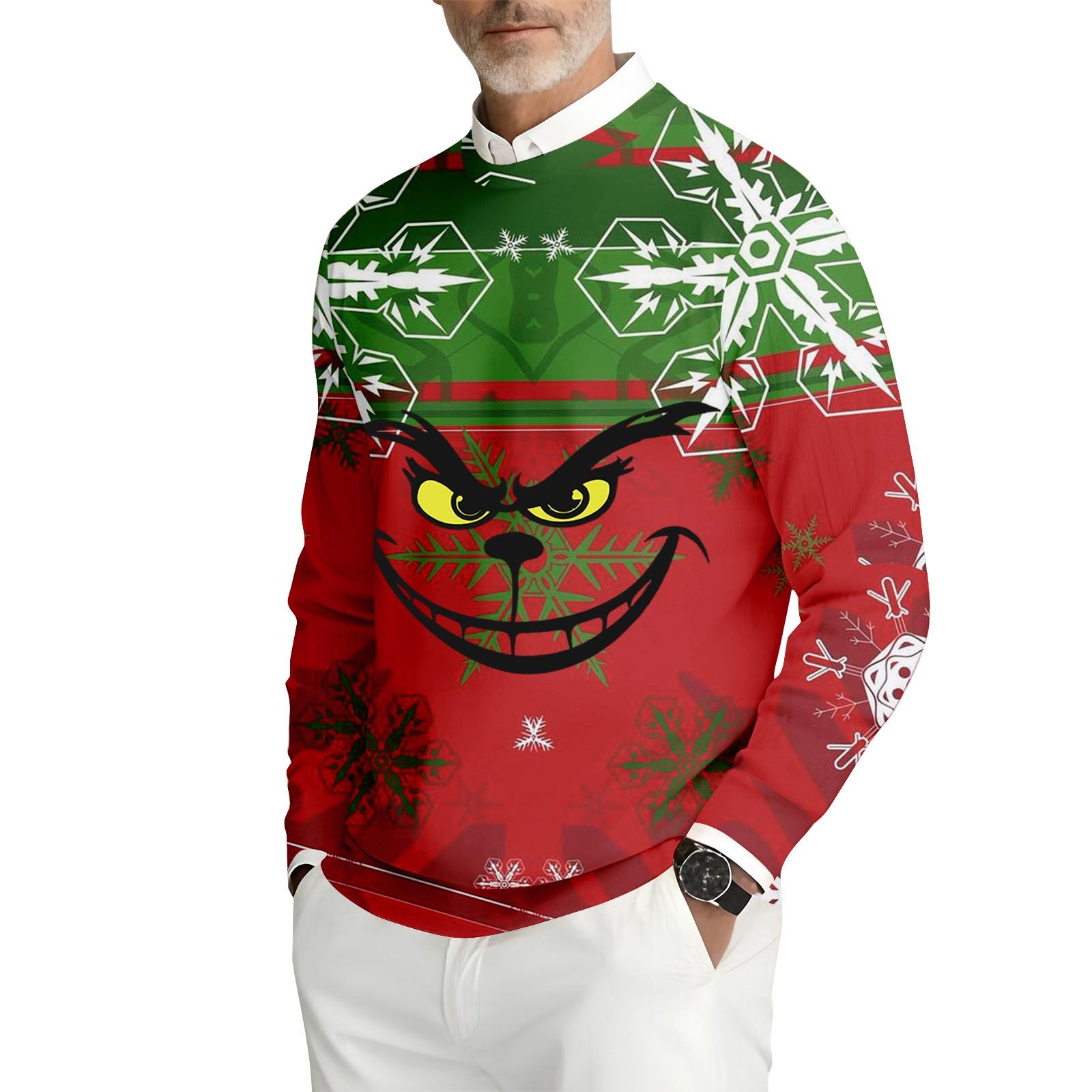 

Мужская толстовка с круглым вырезом и длинными рукавами из рубчатого трикотажа XL винный