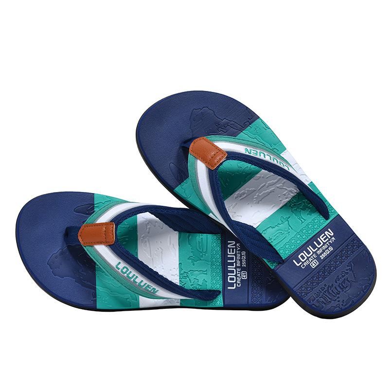 Summer New Flip-flops Men's Non-slip Soft-soled Beach Shoes EVA Pinch Slippers Ins Trendy Men's Sandals