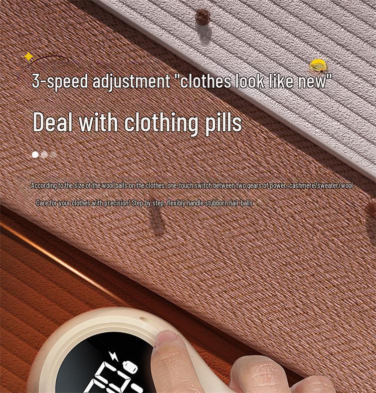 Rechargeable Digital Hairball Trimmer for Clothes