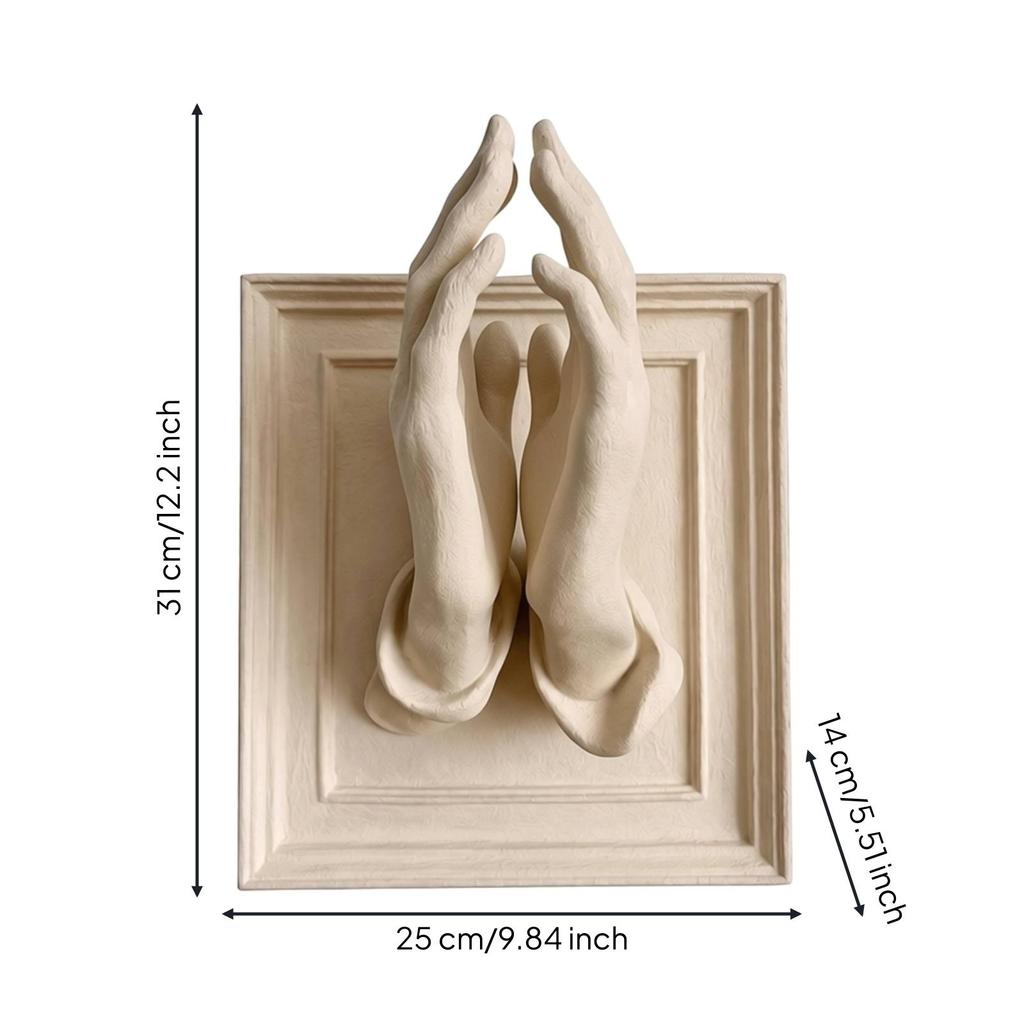 Praying Hands Candle Holder Versatile Table Ornament Religious for Entryways