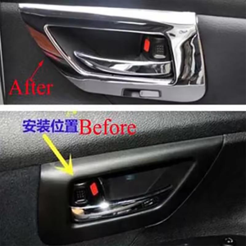 Door Handle Cover Interior Chrome Trim for Suzuki SX4 S-Cross S Cross SCross 2014 2015 2016 2017 2018  Auto Accessories