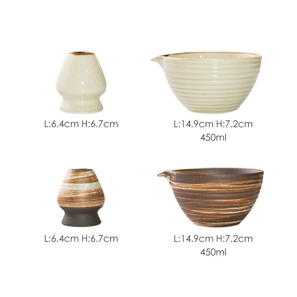 with Pouring Spout Matcha Whisk Holder Cross Grain Japanese Tea Set Matcha Making Kit  Tea Lovers