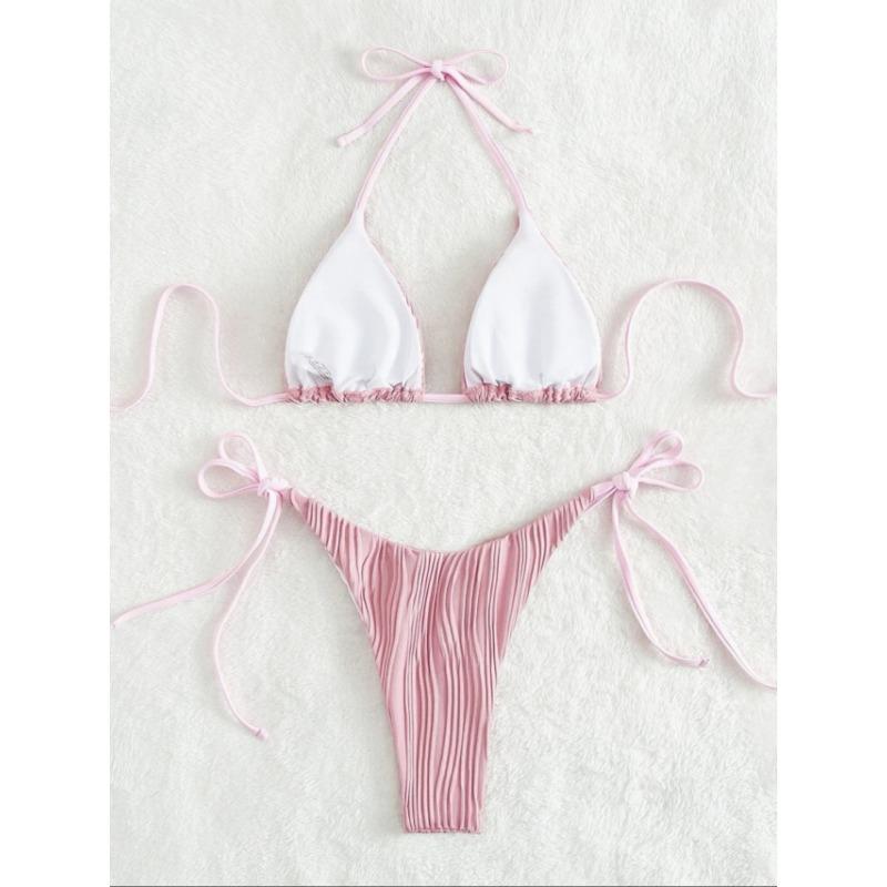 New Drawstring Strap Split Bikini Swimwear Bikini