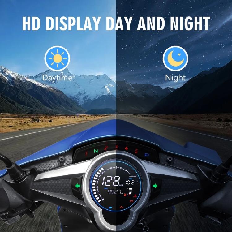 Motorcycle LCD Instrument Panel Meter Gauge Speedometer Odometer Tachometer Clear Display Suitable for LC135 V4 V5 4S/5S