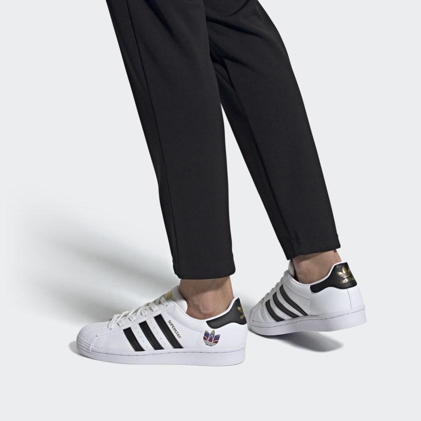 Women's Sneakers adidas Superstar Trefoil White Black (Women's) Cloud White/Core Black/Gold Metallic