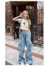 2024 American Retro High-Waist Women's Wide-Leg Workwear Pants
