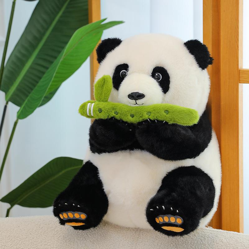 

Бамбуковая флейта панды Плюшевые игрушки Милые мультяшные Детские куклы для сна Подарки 30cm/11.81in