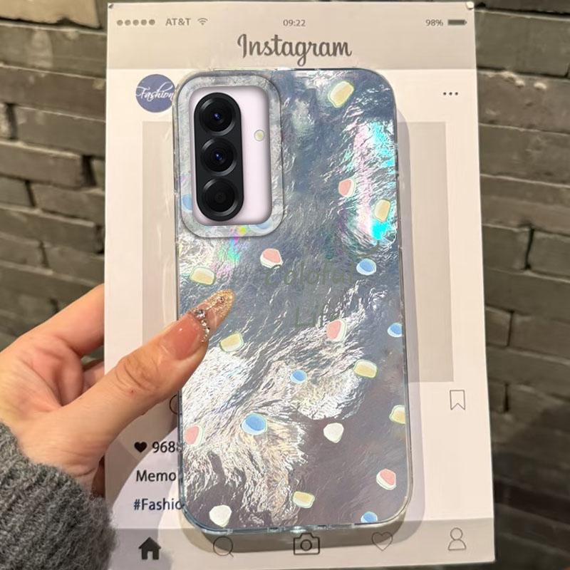 Cute Colorful Bow Heart Girls Case For Samsung Galaxy A56 A16 A17 A26 A36 A06 A07 A55 A35 A25 A54 S24 S25 Ultra S22 S23 FE Cover