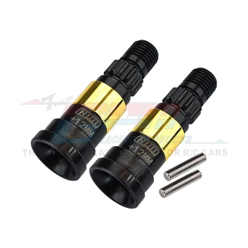 GPM for Traxxas 1/6 XRT 1/5 X-MAXX 8S RC Car Upgrade Accessories Metal Steel Front Rear Lengthened 12mm CVD Head Stub Axle 7768