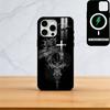 Cyber Sigil Cross Phone Case For iPhone17,16,15,14,13,12,11 Plus,Pro Magnetic For Magsafe Wireless Charging