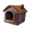 Dog Bed House Semienclosed Cat Tent Bed Comft Cushion Sleep Kennel Pets Supplies Kitten puppy Cozy Nest Soft Indoor Cats Bed