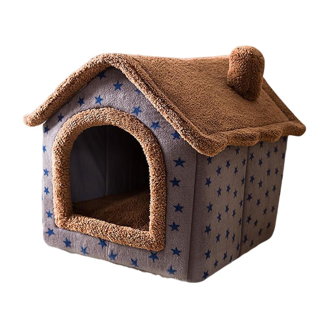 Dog Bed House Semienclosed Cat Tent Bed Comft Cushion Sleep Kennel Pets Supplies Kitten puppy Cozy Nest Soft Indoor Cats Bed
