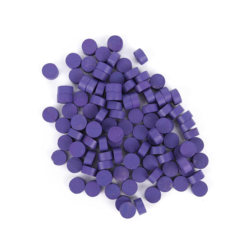100Pcs Game Token 10*5Mm Disc Wooden Game Pieces Pawnchess Boardgameeducational Games Accessories 8 Colors