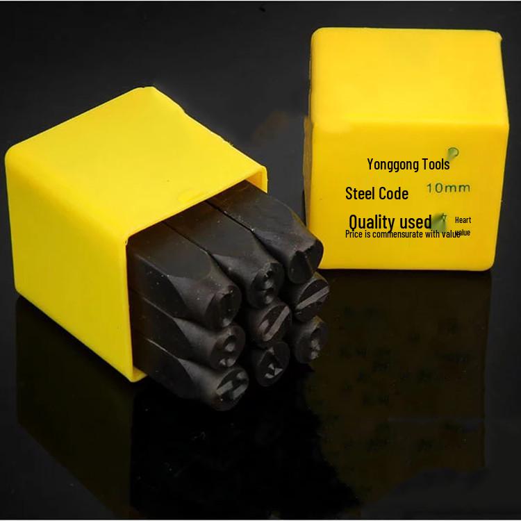 3mm-12.5mm Steel Digital Letter and Number Stamping Punch Set