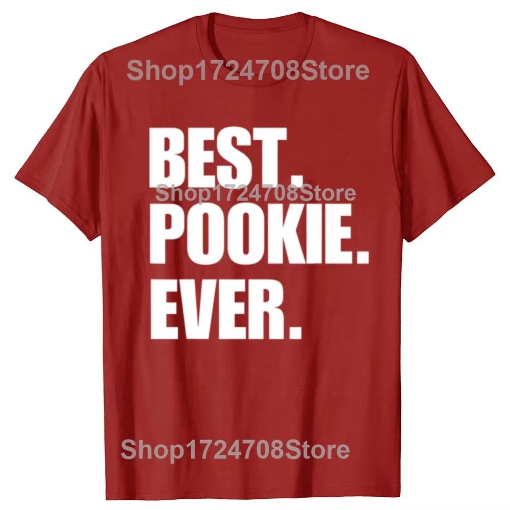 Funny Best Pookie Ever Graphic T-shirts Men Women's Fashion Casual Tshirt 100% Cotton Loose Oversized Valentine's Day T Shirt