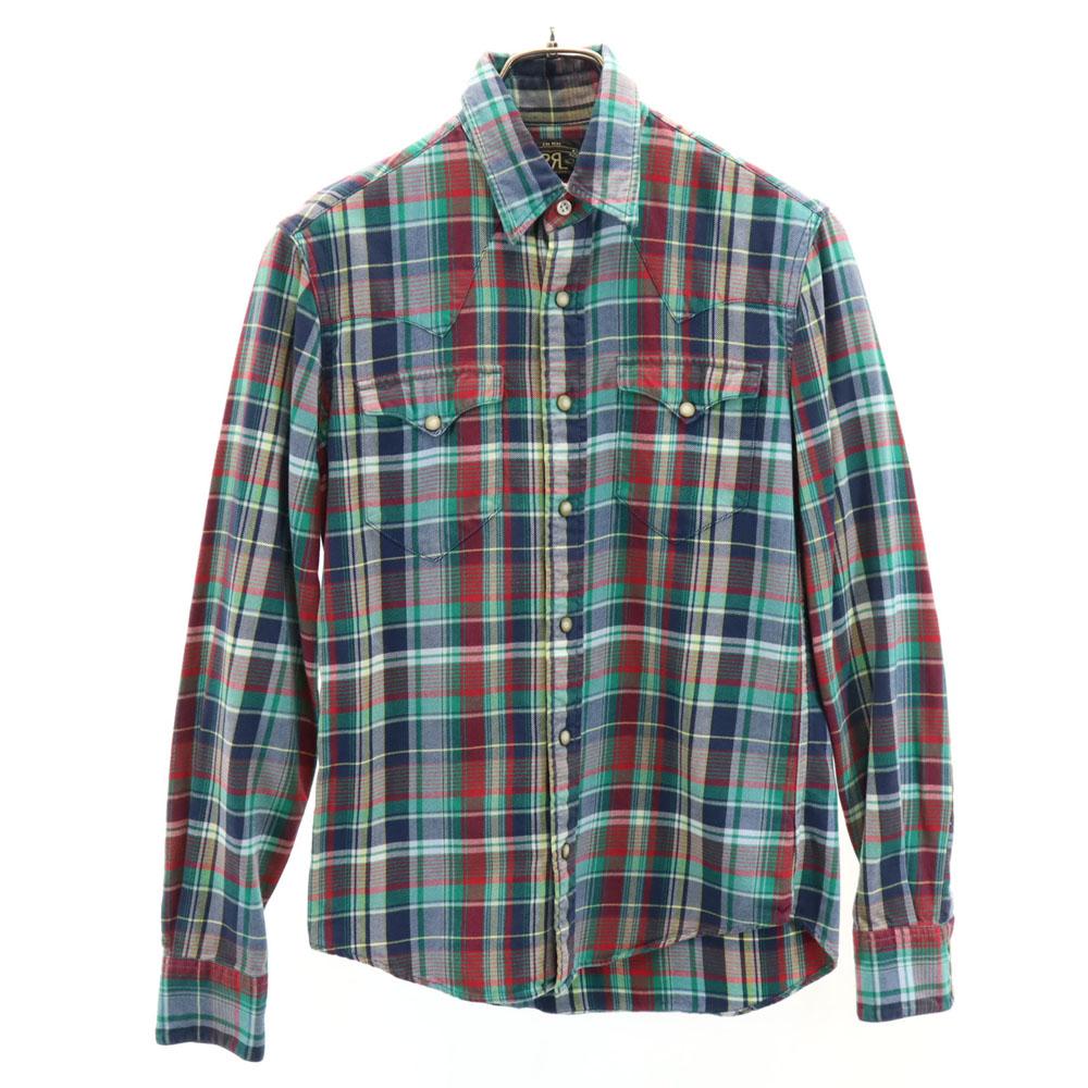 

RRL Клетчатая рубашка с длинным рукавом в западном стиле 2 RALPH LAUREN Ralph Lauren Женская Б/У