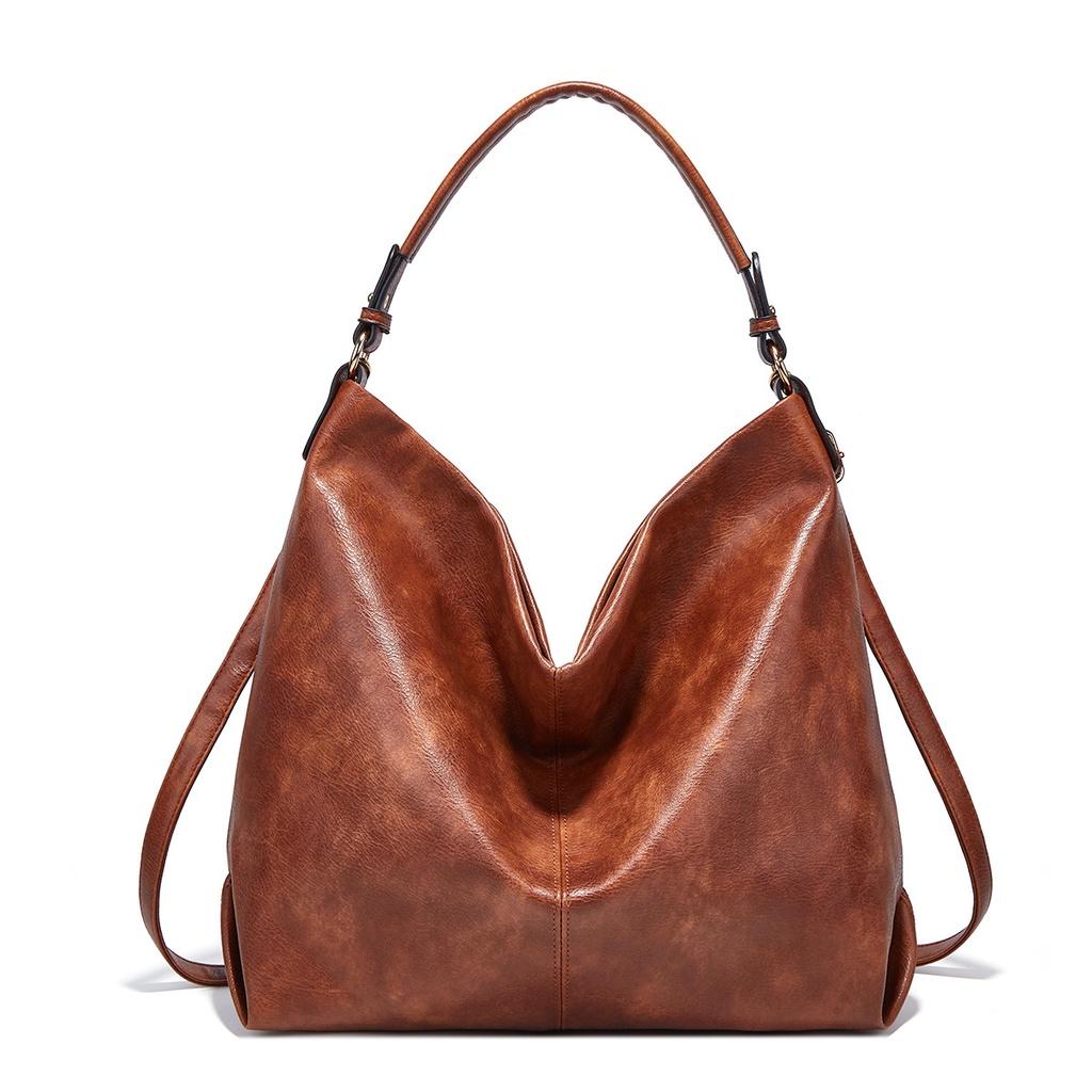 

IELGY Женская сумка-тоут через плечо большой вместимости коричневый