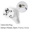 250V 16A Assembly EU Schuko Plug Rewireable Male Connector 4.8mm Pin for Power Cord