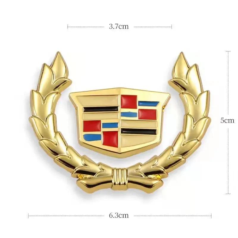 Metallo per Cadillac Escalade ATS BLS CTS CT4 CT5 CT6 EXT STS SLS SLR SRX XLR Adesivo per Auto Emblema Laterale Finestrino Badge Portabagagli Posteriore
