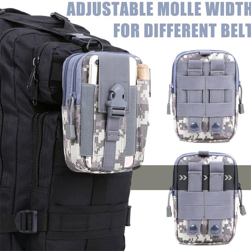 Outdoor Sports Multi-Functional Accessory Bag Large Capacity Mobile Phone Hanging Bag Tactical Waist Pack
