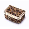 New Leopard Print Mini Coin Purse Kiss Lock Jewelry Box Storage Bag Genuine Leather Small Wallets for Women