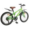 Bicicletă pentru Copii 24 inch 6 Viteze pentru Vârstele 8-12 Verde