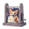 Hand Crank Rotation Photo Frame Wood Material Creative Design Hand Crank Photo Album Rotation Frame Desk Photo Book