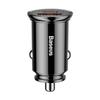 Intelligent Car Charger with USB and USB-C QC PD Ports Black