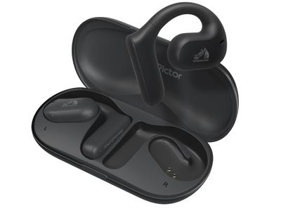 JVC Kenwood Victor Kabellose Ohrhörer Bluetooth Nearphones Hören, ohne die Ohren zu blockieren Telearbeit Ohrbügel Bis zu 17 Stunden Wiedergabe Schwarz