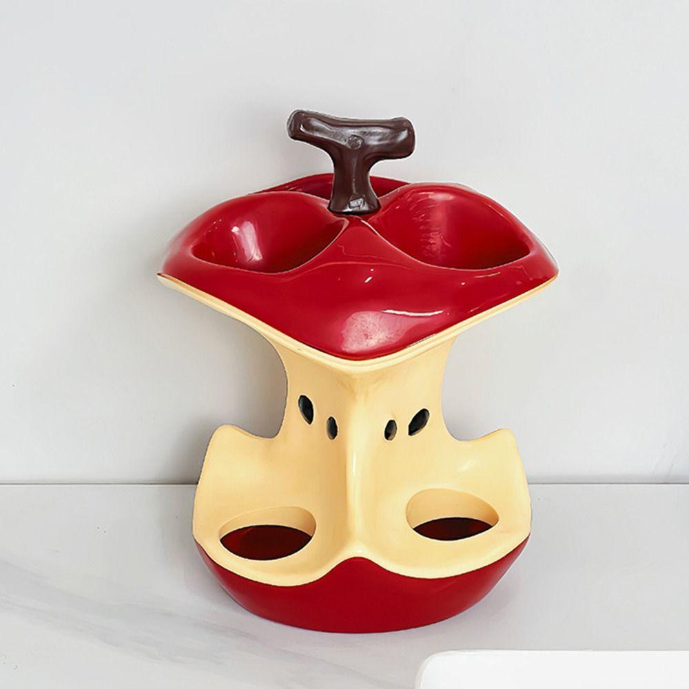 Plastic Electric Toothbrush Holder Apple Makeup Brush Storage Rack Bathroom Accessories