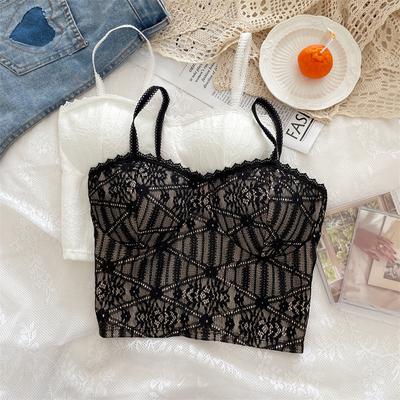 Summer Lace Backless Camisole Tank Top