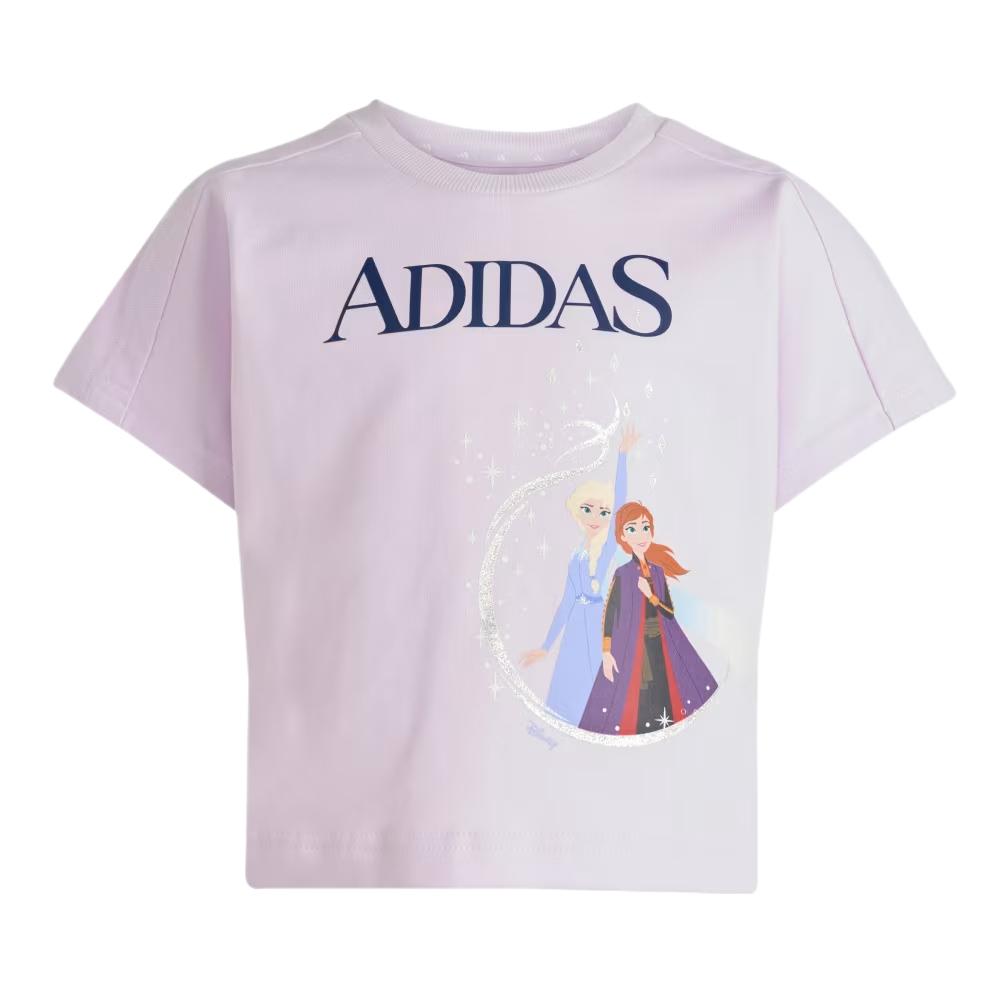 adidas X Disney Collaboration Casual Sports Set Frozen Knitted Soft Mid-Rise 2-Piece Kids Sets JZ3578